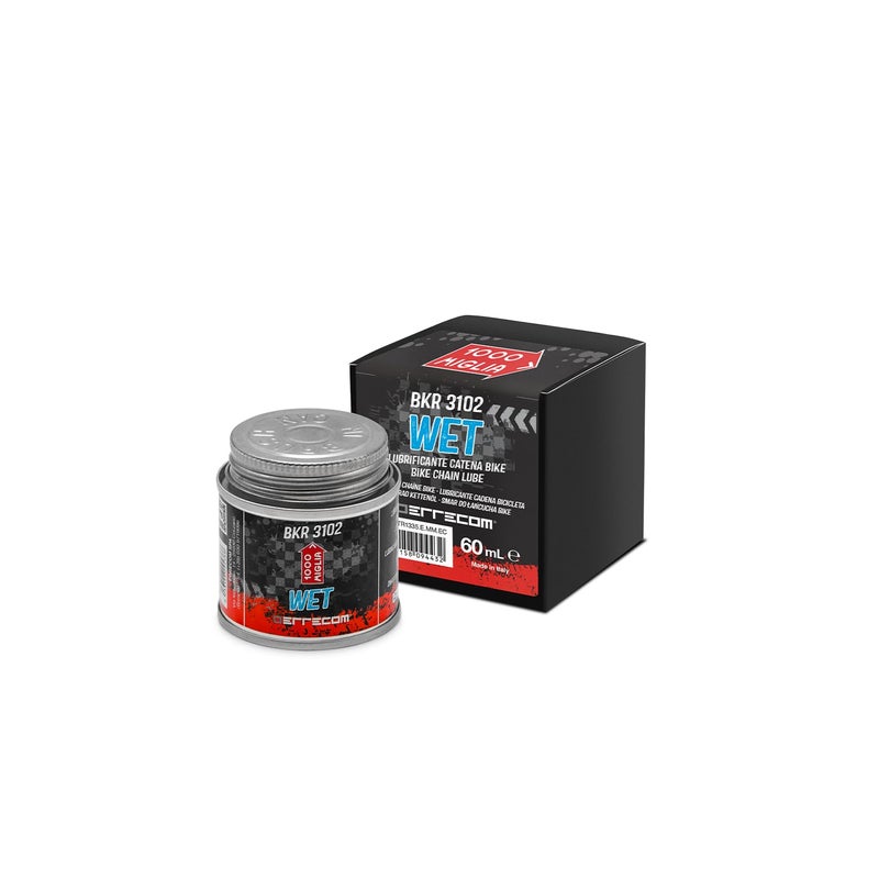 ERRECOM 1000 Miglia BKR 3102-2 fl oz (60 mL) Can, Wet Lube Bike Chain, for Wet and Muddy Weather Conditions, Brush Included - Image 3